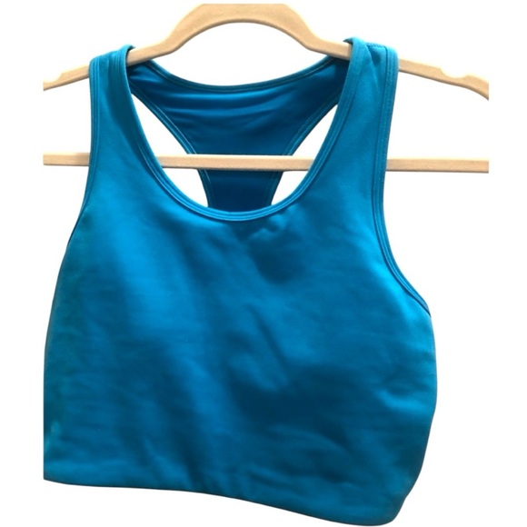 Mono B Sports Bra Razorback, Blue Sz Medium NWOT - Picture 1 of 4